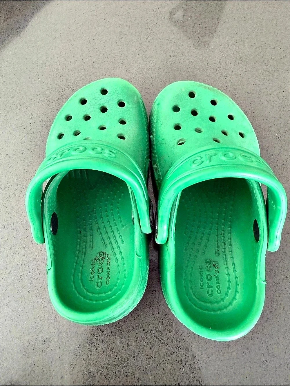 Crocs Classic Clog Green Kids C7 Toddler Little Kid (1-2 year old)
